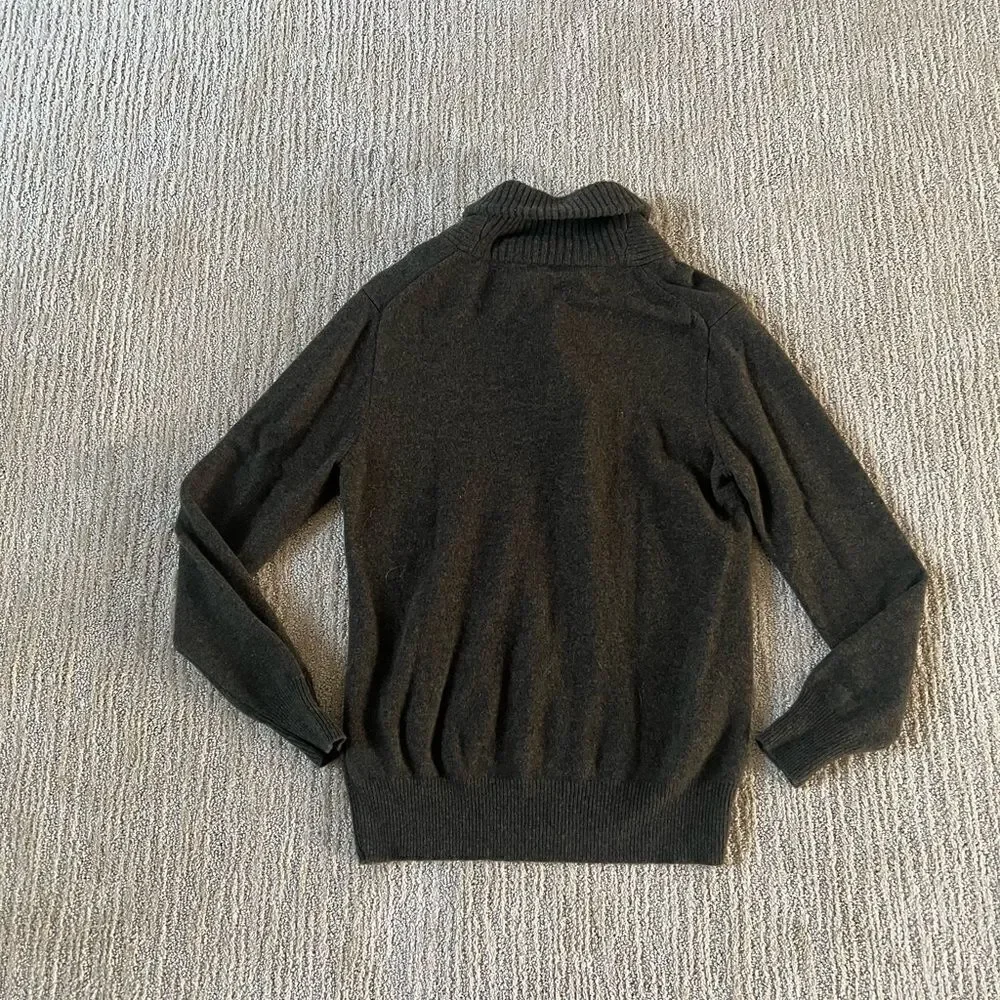 J. Crew Mens Green Cowl neck Sweater